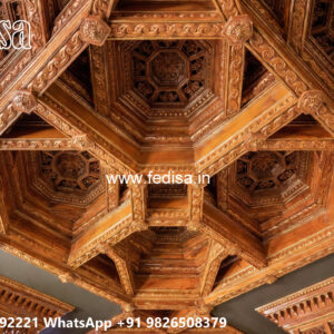 Wooden Classic Ceiling Design Pop In Wall Design No-12091