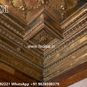 Wooden Classic Ceiling Design Roof Pop Latest Design No-12093