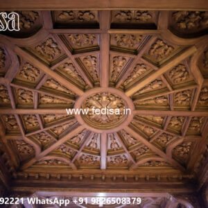 Wooden Classic Ceiling Design Ceiling Wall Pop Design No-12108