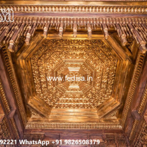 Wooden Classic Ceiling Design Simple Pop Design For Bedroom 2026 No-12112