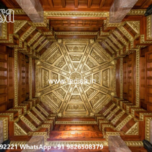 Wooden Classic Ceiling Design House Pop Design For Bedroom No-12113