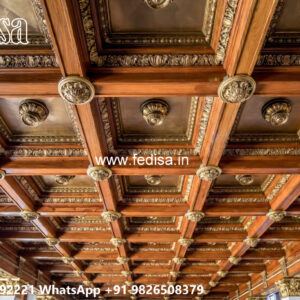 Wooden Classic Ceiling Design Plus Minus Pop Ki Design No-12114