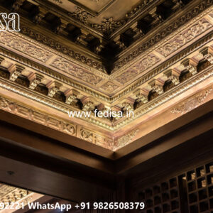 Wooden Classic Ceiling Design Bedroom Pop New Latest Design No-12118