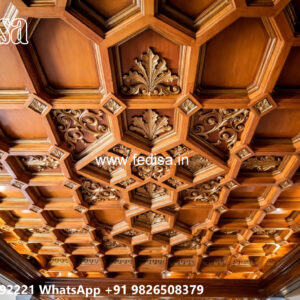 Wooden Classic Ceiling Design Pop Ceiling Design Cost No-12124