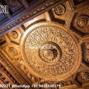 Wooden Classic Ceiling Design False Ceiling Jhumar No-12129
