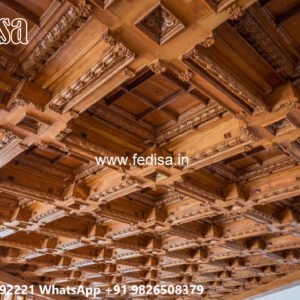 Wooden Classic Ceiling Design False Ceiling Latest Design 2026 No-12145