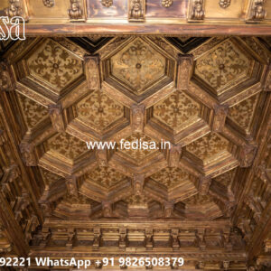 Wooden Classic Ceiling Design Pop Wall Decoration No-12148