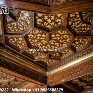 Wooden Classic Ceiling Design Simple Kitchen Pop Design No-12149