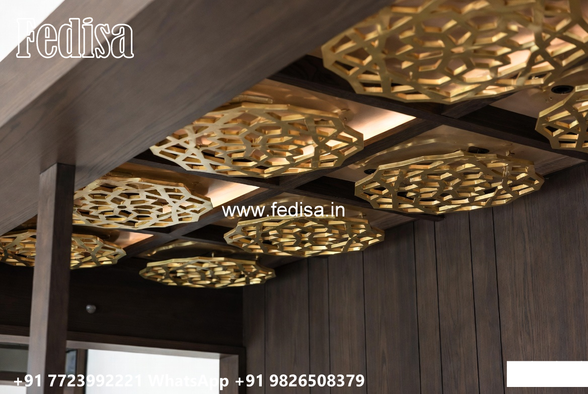 Wooden Classic Ceiling Design Center Pop Design No-12161
