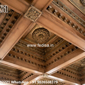 Wooden Classic Ceiling Design Cornice Molding Ke Design No-12173
