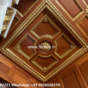 Wooden Classic Ceiling Design Saint Gobain Pop Ceiling Design No-12224