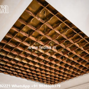 Wooden Classic Ceiling Design Pop Ceiling Design Lobby No-12243