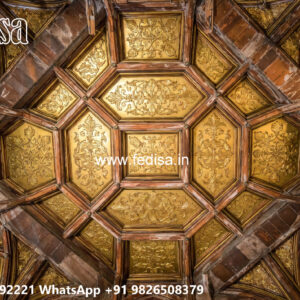 Wooden Classic Ceiling Design Four Ceiling Design For Lobby No-12245