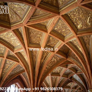 Wooden Classic Ceiling Design Murga Jali Ceiling No-12247