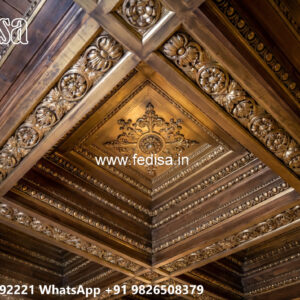 Wooden Classic Ceiling Design Pop Simple Design For Balcony No-12260