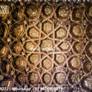 Wooden Classic Ceiling Design Ceiling Flower Design Price No-12263