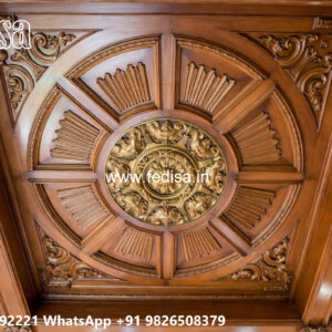 Wooden Classic Ceiling Design Ceiling Pop Light Design No-12264