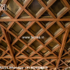 Wooden Classic Ceiling Design Good False Ceiling Design No-12265