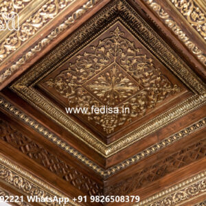 Wooden Classic Ceiling Design Ceiling Design Simple House No-12268