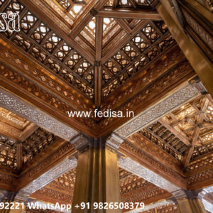 Wooden Classic Ceiling Design False Ceiling Design For Rectangular Bedroom No-12269