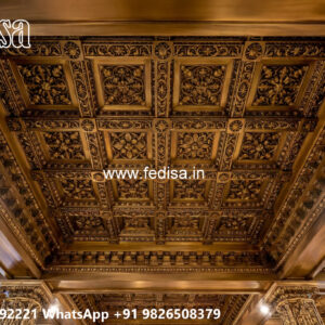 Wooden Classic Ceiling Design Latest Hall False Ceiling Design No-12272