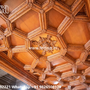 Wooden Classic Ceiling Design Pop Design In Hall Simple No-12278