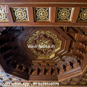 Wooden Classic Ceiling Design False Ceiling Price For Living Room No-12289