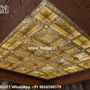 Wooden Classic Ceiling Design Plus Minus Pop For Kitchen No-12311