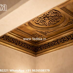 Wooden Classic Ceiling Design Minus Plus Pop Ki Design No-12316