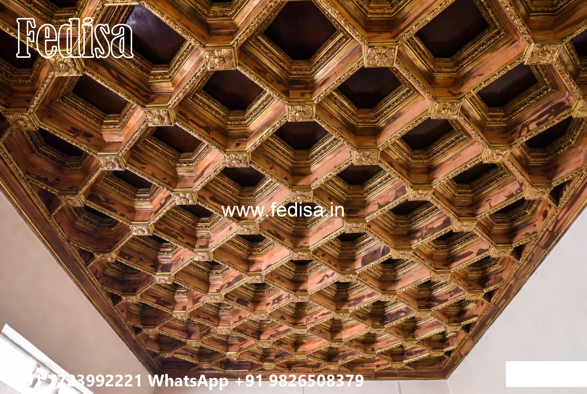 Wooden Classic Ceiling Design Pop Design Plus Minus Gallery No-12319