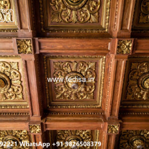 Wooden Classic Ceiling Design Pop Design Hall New No-12324