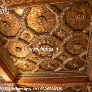 Wooden Classic Ceiling Design Ceiling Design Phool No-12327