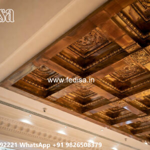 Wooden Classic Ceiling Design Minus Plus Ke Design Pop Ke No-12330