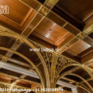 Wooden Classic Ceiling Design False Ceiling Design For Rectangular Room No-12333