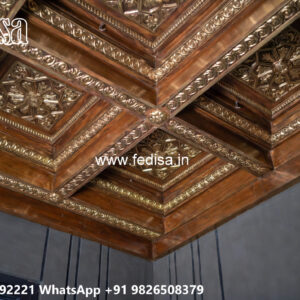 Wooden Classic Ceiling Design Pop Dijain New No-12335