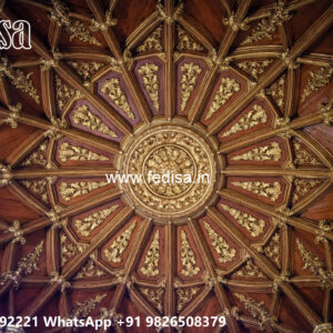 Wooden Classic Ceiling Design Pop Minus Design No-12336