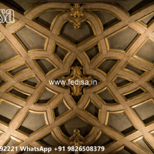 Wooden Classic Ceiling Design Design Pop For Hall No-12365