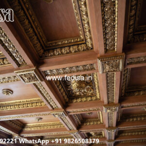 Wooden Classic Ceiling Design False Ceiling Color Design Living Room No-12387