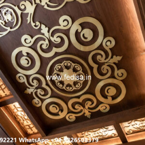 Wooden Classic Ceiling Design Plus Minus Pop Ceiling No-12389