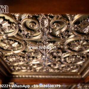 Wooden Classic Ceiling Design False Ceiling Latest No-12393