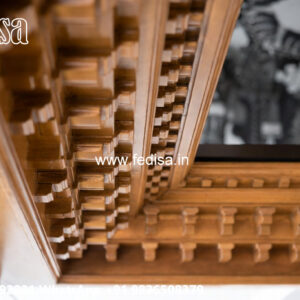 Wooden Classic Ceiling Design Minus Plus Kitchen Design No-12401