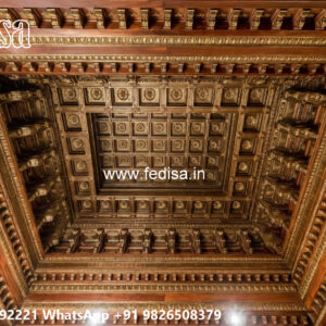 Wooden Classic Ceiling Design Pop Ceiling Glass Design No-12407