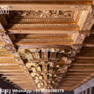Wooden Classic Ceiling Design Pop Fall Ceiling Design Bedroom No-12418