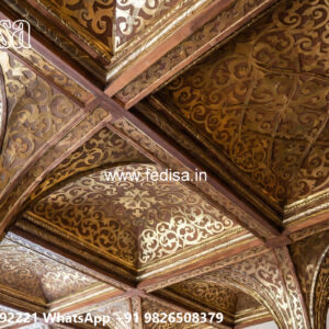Wooden Classic Ceiling Design Wooden Paint On False Ceiling No-12423
