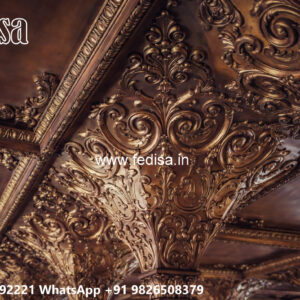 Wooden Classic Ceiling Design Pop Design For Hall Rates No-12427