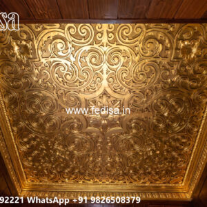 Wooden Classic Ceiling Design Pop Roof Design For Living Room No-12435