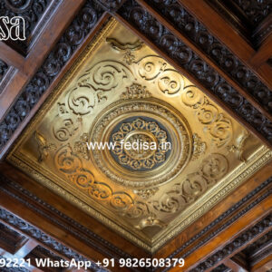 Wooden Classic Ceiling Design Ceiling Pop Ka Design No-12438