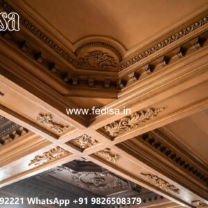 Wooden Classic Ceiling Design Pop Plus Minus Design 2026 No-12446