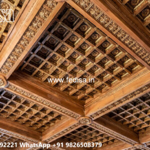 Wooden Classic Ceiling Design Pop Design For Master Bedroom 2026 No-12455