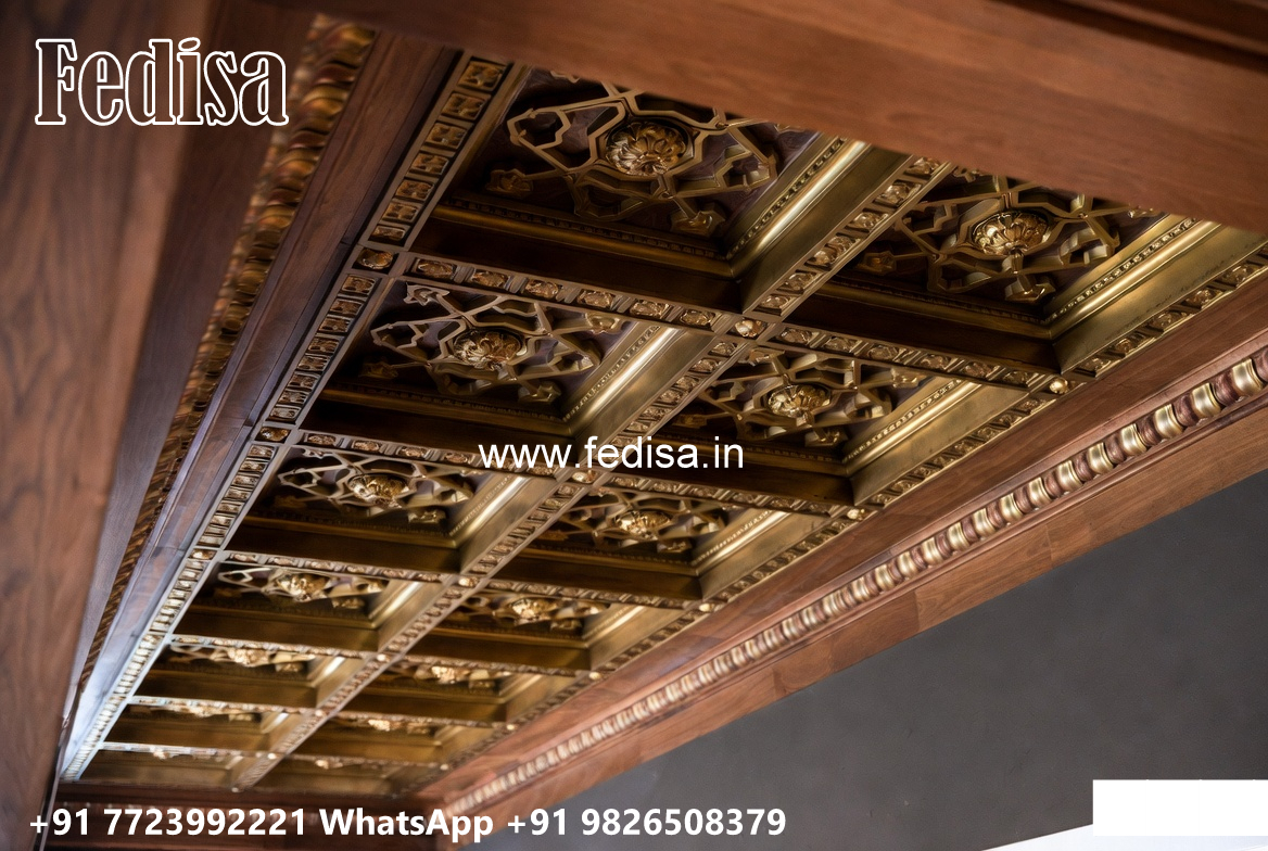 Wooden Classic Ceiling Design Pop Gali Design No-12461